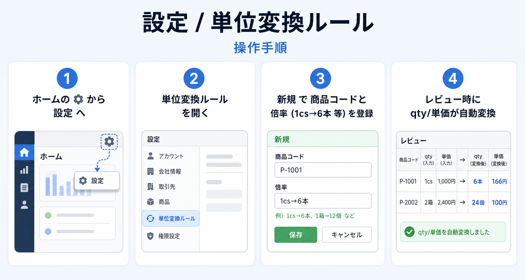 設定画面